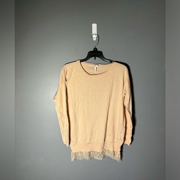 Joie Cream Lace Trim Wool Cashmere Blend Hilano Sweater Size Small - Picture 2 of 5